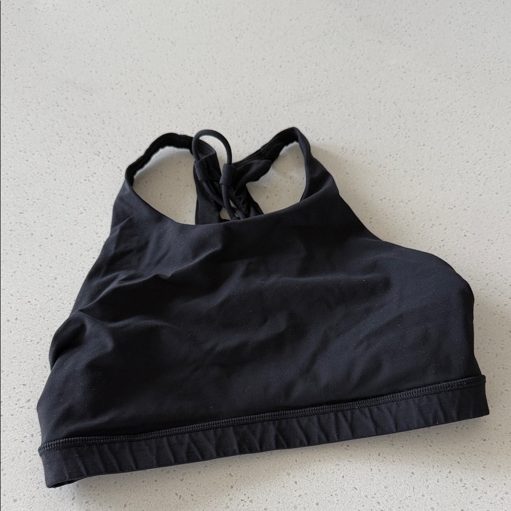 Lulu Lemon Black Women's High-Neck sports Bra